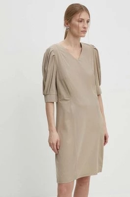 Zdjęcie produktu Answear Lab sukienka kolor brązowy mini rozkloszowana