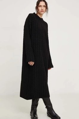Zdjęcie produktu Answear Lab sukienka kolor czarny maxi oversize