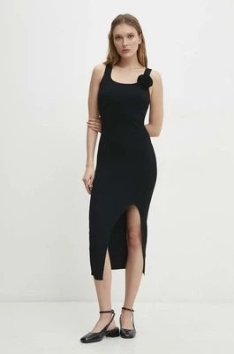 Zdjęcie produktu Answear Lab sukienka kolor czarny midi dopasowana