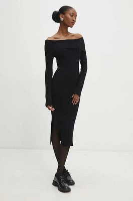 Zdjęcie produktu Answear Lab sukienka kolor czarny mini dopasowana