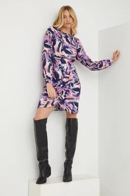 Zdjęcie produktu Answear Lab sukienka kolor fioletowy mini prosta