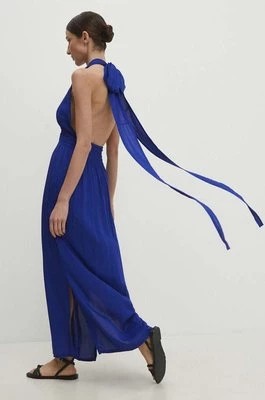 Zdjęcie produktu Answear Lab sukienka kolor niebieski maxi rozkloszowana