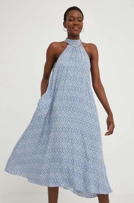 Zdjęcie produktu Answear Lab sukienka kolor niebieski midi prosta