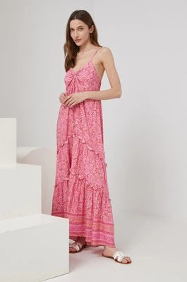 Zdjęcie produktu Answear Lab sukienka kolor różowy maxi prosta