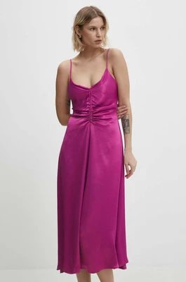 Zdjęcie produktu Answear Lab sukienka kolor różowy maxi prosta