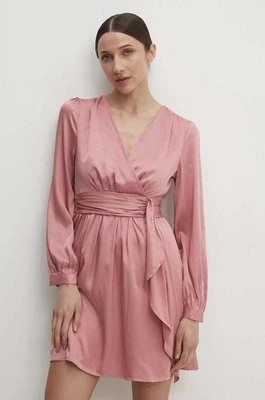 Zdjęcie produktu Answear Lab sukienka kolor różowy mini rozkloszowana