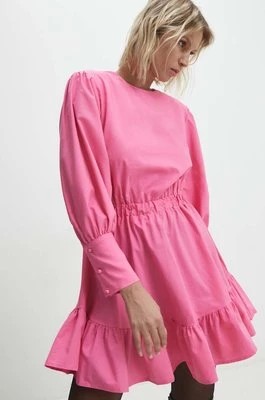 Zdjęcie produktu Answear Lab sukienka kolor różowy mini rozkloszowana
