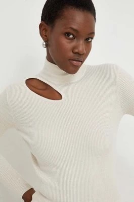 Zdjęcie produktu Answear Lab sweter damski kolor beżowy lekki z półgolfem