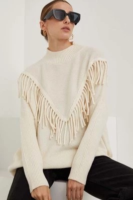 Zdjęcie produktu Answear Lab sweter damski kolor beżowy z półgolfem