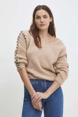 Zdjęcie produktu Answear Lab sweter damski kolor brązowy