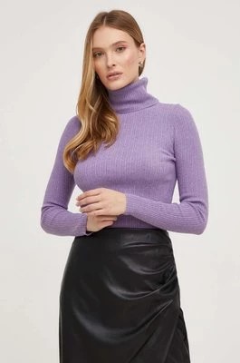 Zdjęcie produktu Answear Lab sweter damski kolor fioletowy lekki z golfem