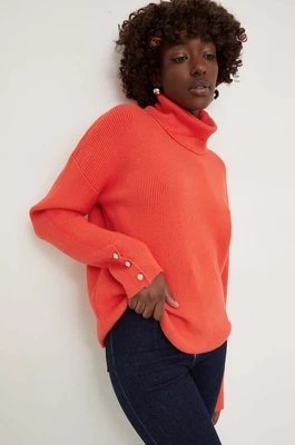 Zdjęcie produktu Answear Lab sweter damski kolor pomarańczowy z golfem