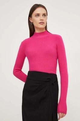 Zdjęcie produktu Answear Lab sweter X kolekcja limitowana NO SHAME damski kolor różowy lekki z półgolfem