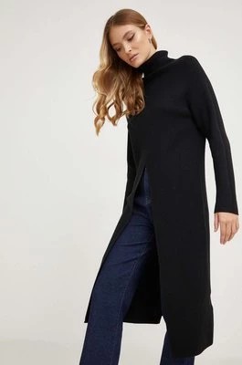 Zdjęcie produktu Answear Lab sweter z domieszką wełny damski kolor czarny ciepły