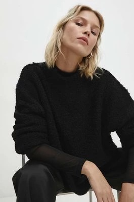 Zdjęcie produktu Answear Lab sweter z wełną kolor czarny ciepły