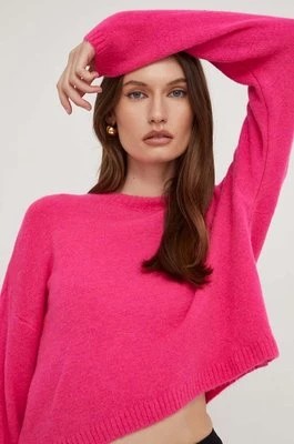 Zdjęcie produktu Answear Lab sweter z wełną X kolekcja limitowana NO SHAME kolor różowy lekki