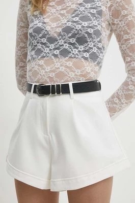 Zdjęcie produktu Answear Lab szorty damskie kolor biały gładkie high waist