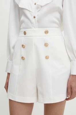 Zdjęcie produktu Answear Lab szorty damskie kolor biały gładkie high waist