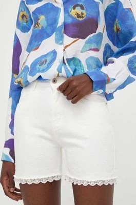 Zdjęcie produktu Answear Lab szorty X kolekcja limitowana BE SHERO damskie kolor biały gładkie high waist