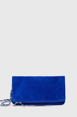 Zdjęcie produktu Answear Lab torebka zamszowa kolor niebieski