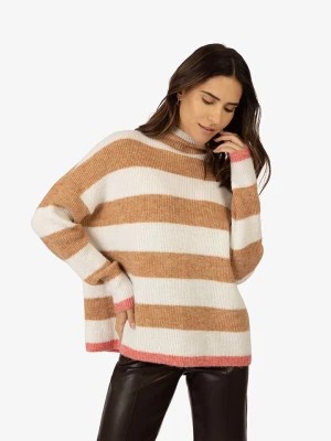 Zdjęcie produktu APART Sweter w kolorze kremowo-karmelowym rozmiar: 36/38