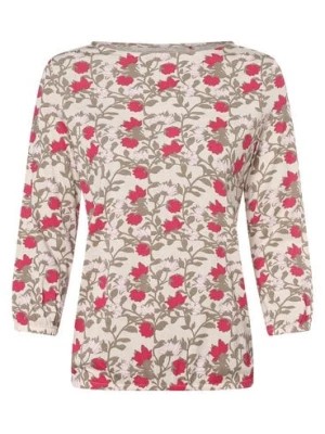 Zdjęcie produktu Apriori Damska koszulka z długim rękawem Kobiety Bawełna beżowy|wyrazisty róż wzorzysty,