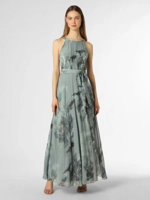 Zdjęcie produktu Apriori Damska sukienka wieczorowa Kobiety Szyfon zielony wzorzysty,