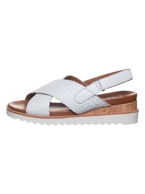 Zdjęcie produktu Ara Shoes Skórzane sandały w kolorze białym na koturnie rozmiar: 37