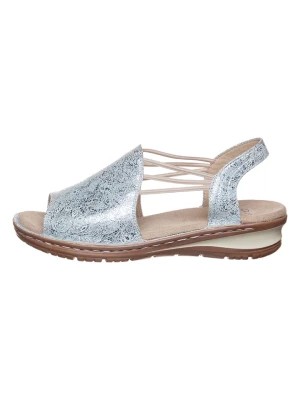 Zdjęcie produktu Ara Shoes Skórzane sandały w kolorze srebrnym rozmiar: 39