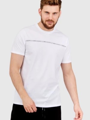 Zdjęcie produktu ARMANI EXCHANGE Biały t-shirt męski z paskiem z logo