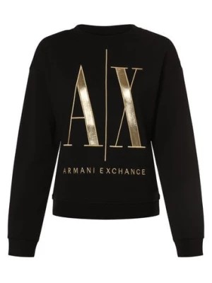 Zdjęcie produktu Armani Exchange Bluza damska Kobiety Bawełna czarny nadruk,