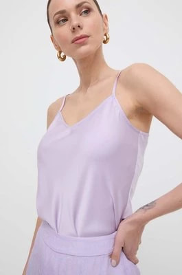Zdjęcie produktu Armani Exchange bluzka damska kolor fioletowy gładka 8NYH05 YNZ5Z NOS