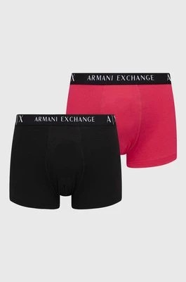 Zdjęcie produktu Armani Exchange bokserki 2-pack męskie kolor różowy 957027 CC282 NOS