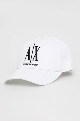 Zdjęcie produktu Armani Exchange czapka kolor biały z aplikacją 944170 1A170 NOS