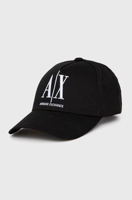 Zdjęcie produktu Armani Exchange czapka kolor czarny z aplikacją 944170 1A170 NOS