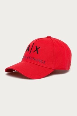 Zdjęcie produktu Armani Exchange czapka kolor czerwony z aplikacją 954039 CC513 NOS