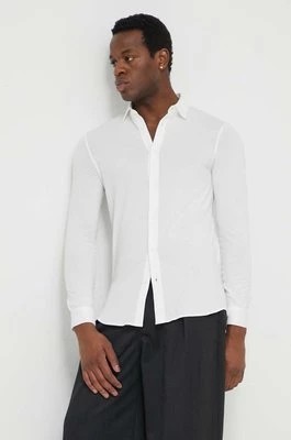 Zdjęcie produktu Armani Exchange koszula bawełniana męska kolor biały regular z kołnierzykiem klasycznym 3DZCHQ ZJ8EZ