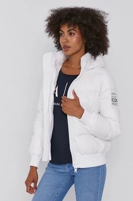 Zdjęcie produktu Armani Exchange kurtka puchowa damska kolor biały zimowa
