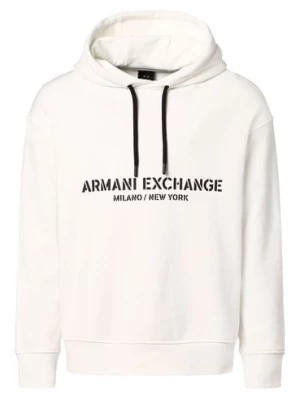 Zdjęcie produktu Armani Exchange Męska bluza z kapturem Mężczyźni Bawełna biały nadruk,