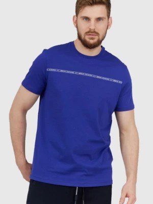 Zdjęcie produktu ARMANI EXCHANGE Niebieski t-shirt męski z paskiem z logo