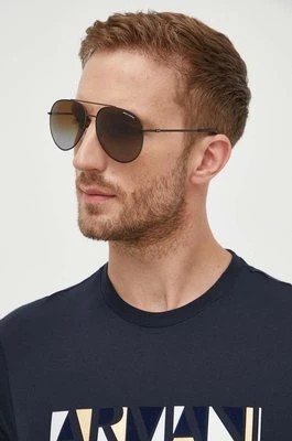 Zdjęcie produktu Armani Exchange okulary przeciwsłoneczne męskie kolor bordowy