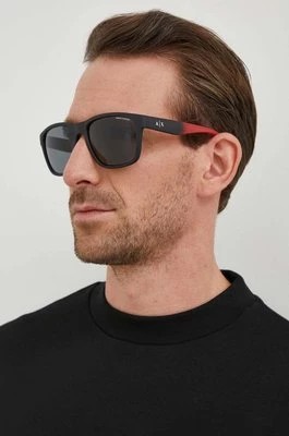 Zdjęcie produktu Armani Exchange okulary przeciwsłoneczne męskie kolor szary
