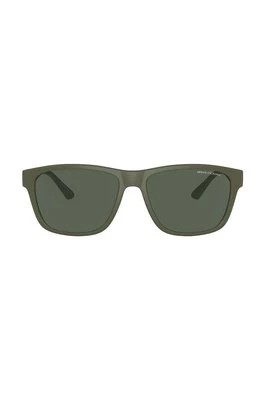 Zdjęcie produktu Armani Exchange okulary przeciwsłoneczne męskie kolor zielony