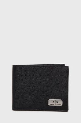 Zdjęcie produktu Armani Exchange portfel skórzany męski kolor czarny 958433 CC843