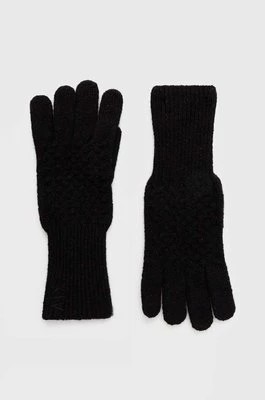 Zdjęcie produktu Armani Exchange rękawiczki z domieszką wełny kolor czarny