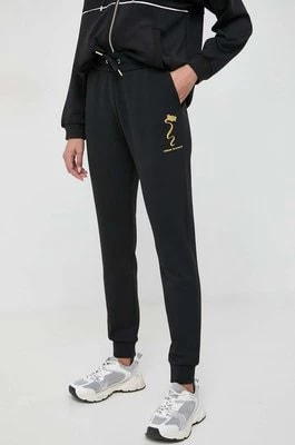 Zdjęcie produktu Armani Exchange spodnie dresowe kolor czarny z aplikacją 3DYP40 YJU1Z