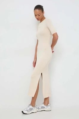 Zdjęcie produktu Armani Exchange sukienka kolor beżowy maxi prosta 3DYA1E YMH6Z