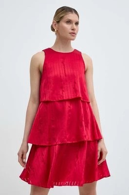 Zdjęcie produktu Armani Exchange sukienka kolor beżowy midi oversize