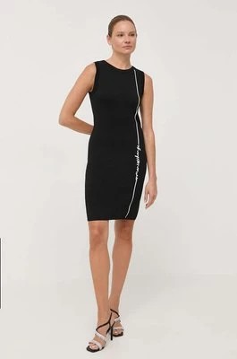 Zdjęcie produktu Armani Exchange sukienka kolor czarny mini prosta