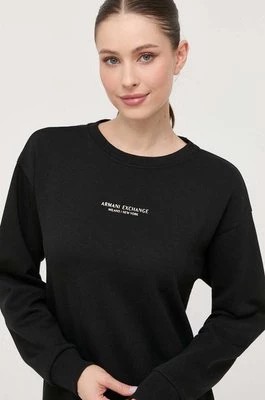 Zdjęcie produktu Armani Exchange sukienka kolor czarny mini prosta